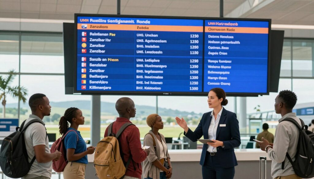 flight schedule coordination Tanzania